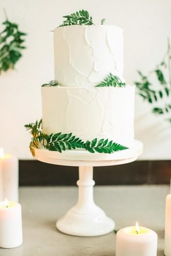 summer wedding cakes white wedding cake with ferns