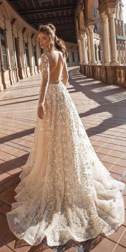 low back a line wedding dresses