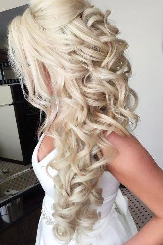 45 Half Up Half Down Wedding Hairstyles Ideas Wedding Forward