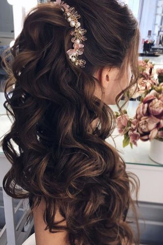 45 Half Up Half Down Wedding Hairstyles Ideas Wedding Forward