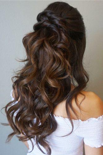 45 Half Up Half Down Wedding Hairstyles Ideas Wedding Forward