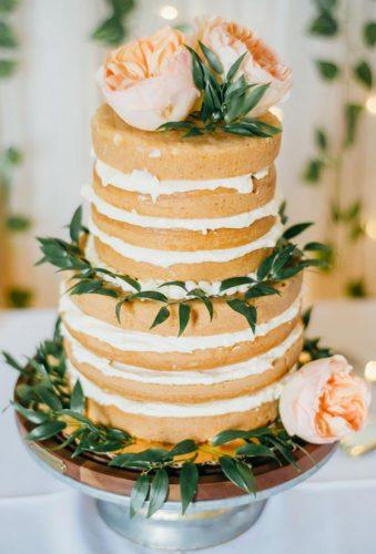 rustic wedding cakes photos nake cake peach flower lovekupcakes