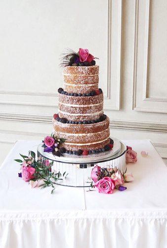 rustic wedding cakes photos naked cake with flower gemmascakesblog