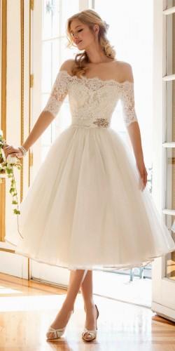 24 Gorgeous Tea Length Wedding Dresses Page 7 Of 9 Wedding Forward
