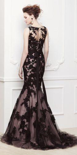 black a line dress for wedding