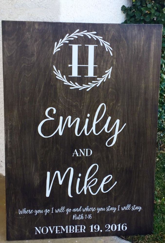 clever funny wedding signs wood rustic sign