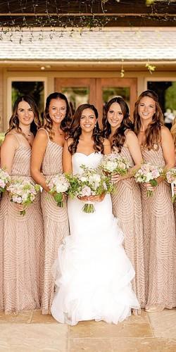 Metallic Bridesmaid Dresses