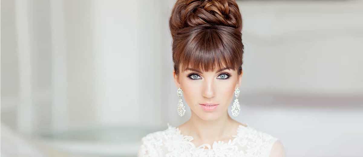 24 Charming Wedding Hairstyles With Bangs Wedding Forward