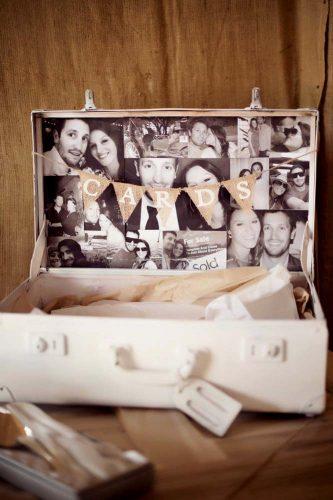 chic vintage wedding card box