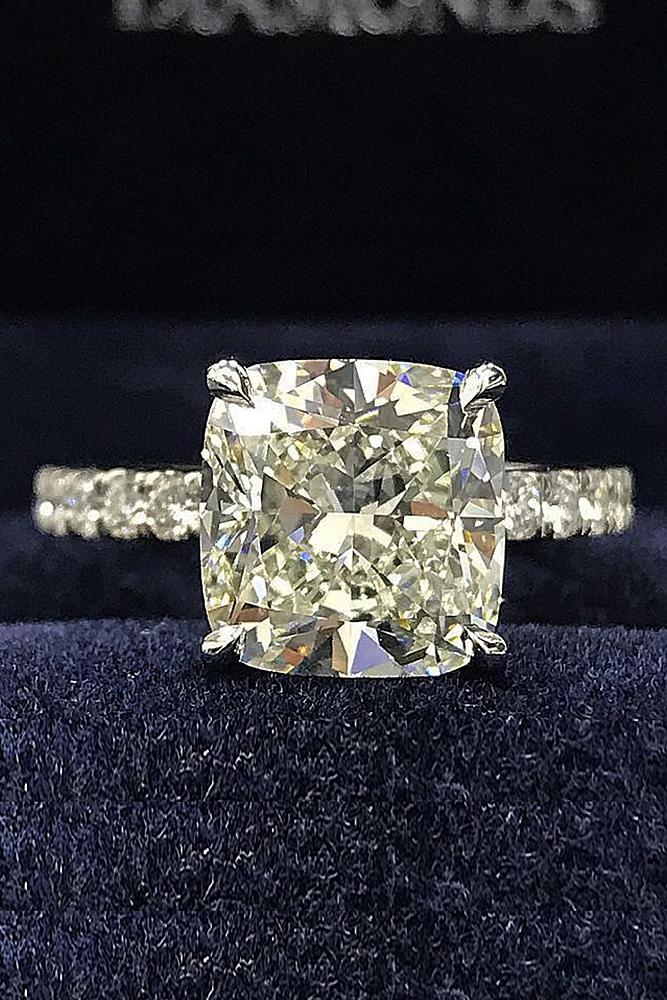 30 Brilliant Cushion Cut Engagement Rings Page 5 of 6 Wedding Forward