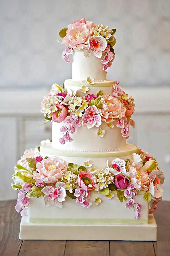 fondant flower wedding cakes megan wappel designs