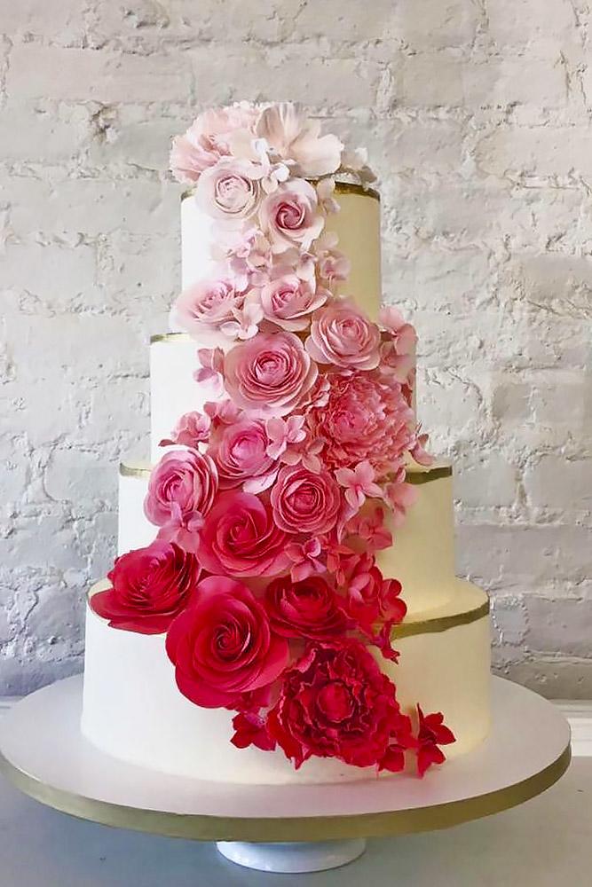 fondant flower wedding cakes nine cakes