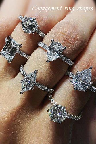 Types Of Diamond Cuts For Engagement Rings : Never knew rings had names | Jewelry knowledge, Types of : From amethysts to emeralds to moonstones to (gasp!) cubic zirconia!