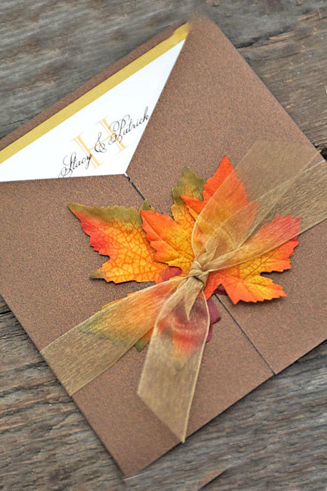 Fall Wedding Invitations: Creative Styles And Designs For You