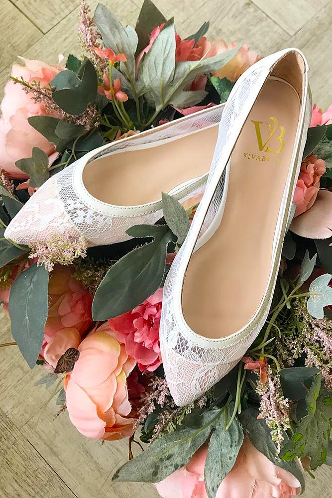bride in flats