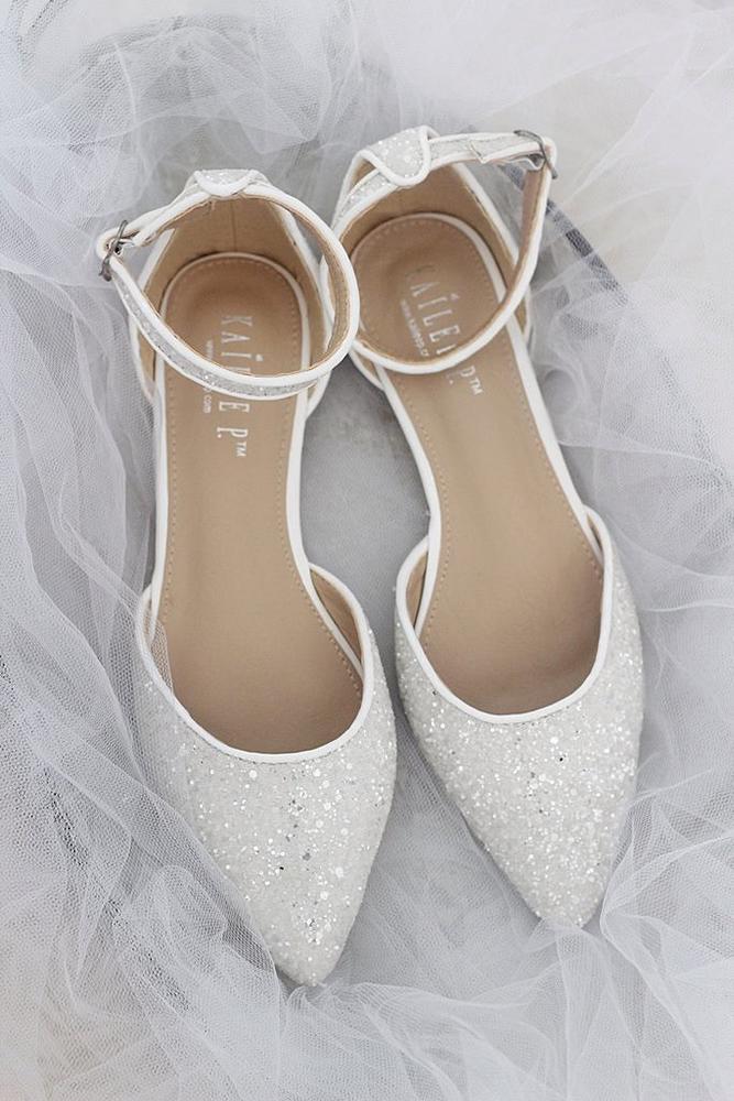 wedding flats ankle strap