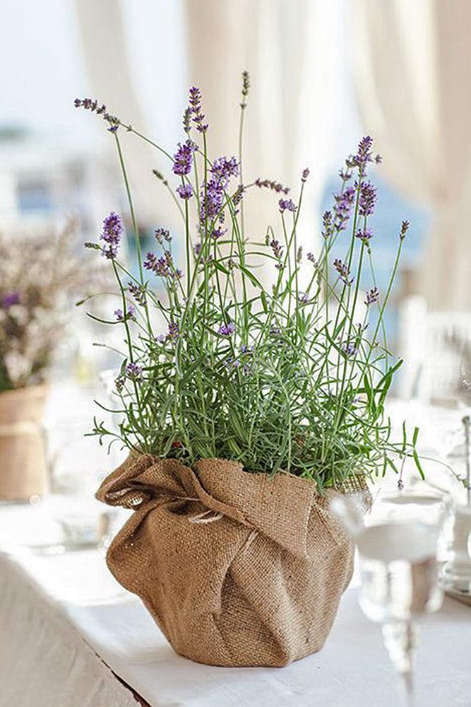 rustic wedding centerpieces bouquet of lavender in natural philip andrukhovich photographer