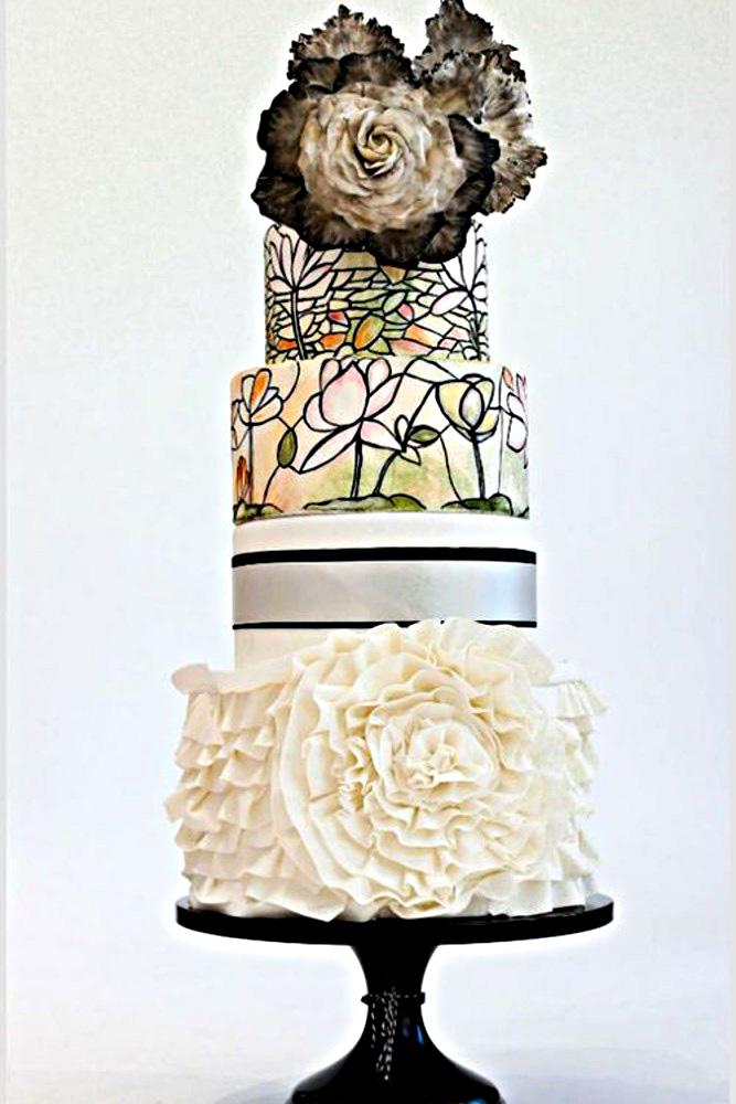 30 Best Stained Glass Wedding Cakes For Party Wedding Forward