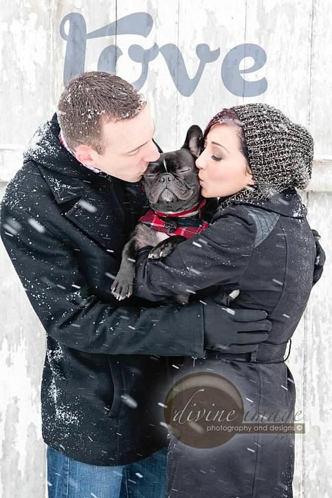 winter engagement shoot with your dog 1
