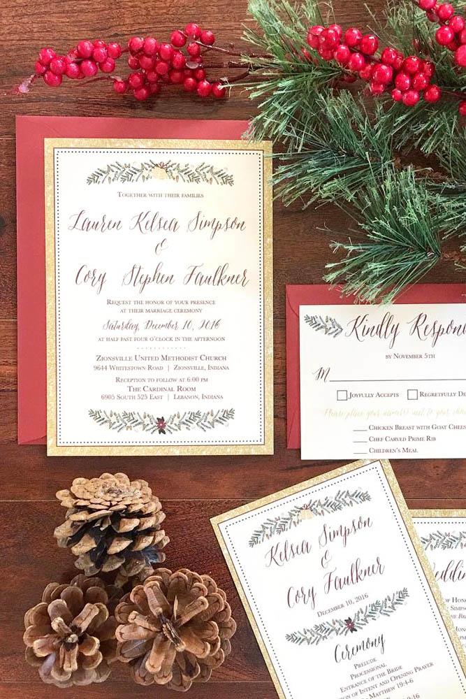 wedding invitations winter details 2