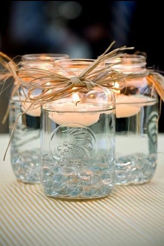 cute wedding ideas floating candle holders