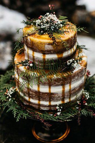 drip rustic bridal cakes 3