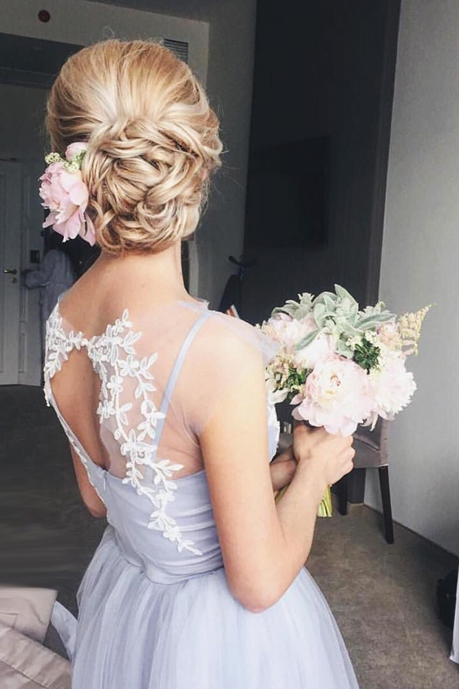 36 Perfect Combinations Of Wedding Hairstyles And Bridal Dresses Page 3 Of 13 Wedding Forward gorgeous-ponytail-hairstyle-ideas-that-will-leave-you-in-fab-strapless-dress-hairstyles