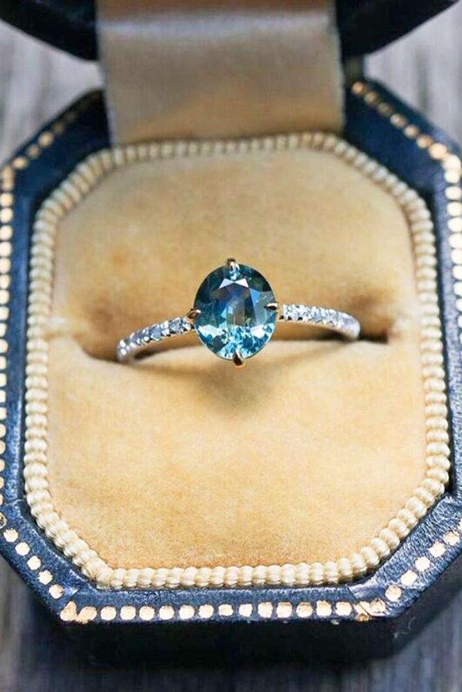 30 Vivid Sapphire Engagement Rings | Wedding Forward