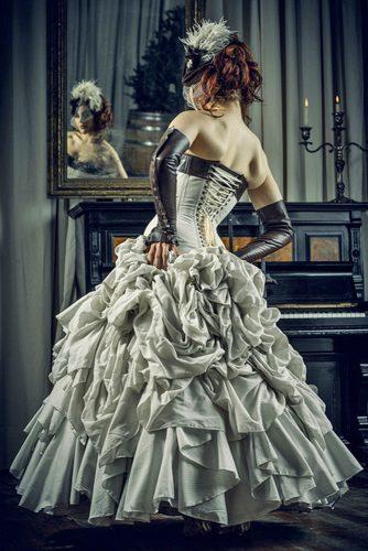 steampunk style wedding dresses