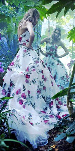 alessandro angelozzi wedding dresses floral strapless ball gown princess skirt