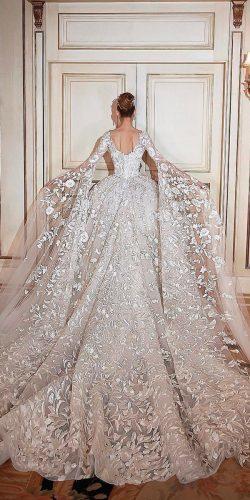 wedding dress ball gown long train