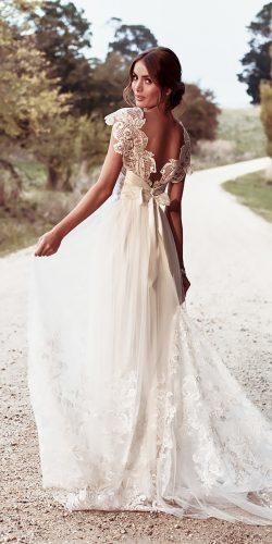 vintage open back wedding dresses