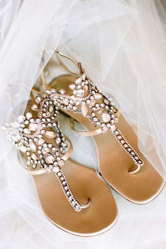 gold wedding flip flops