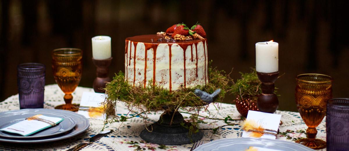 woodland themed wedding cakes featured