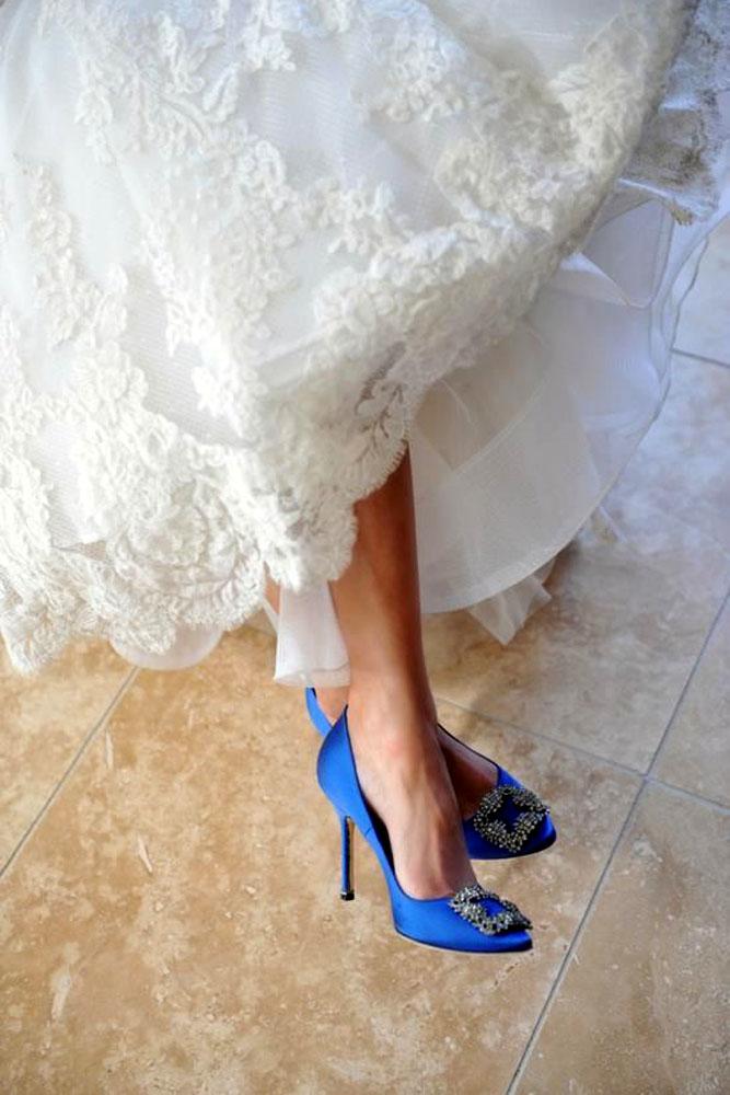 blue wedding theme bridal blue shoes