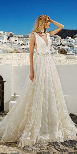 eva lendel 2017 wedding dresses v neckline a line shilhouette