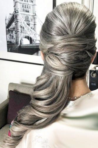 wedding hairdos grey long hair bridalhairbyemma