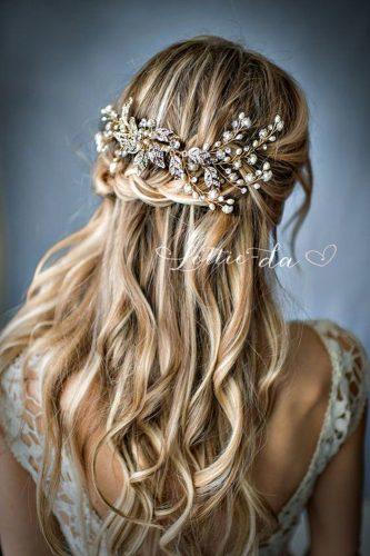 wedding hairdos long hair half up half down blondlotti da