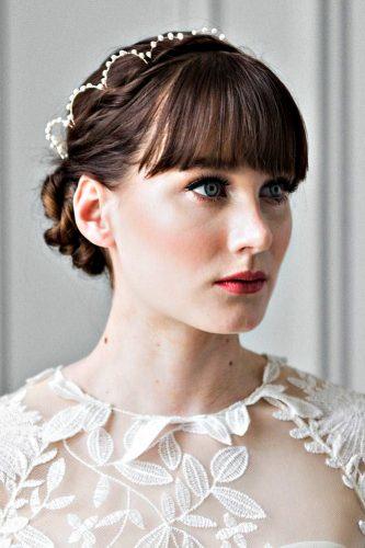 wedding hairdos updo with bangs anna marguerite couture