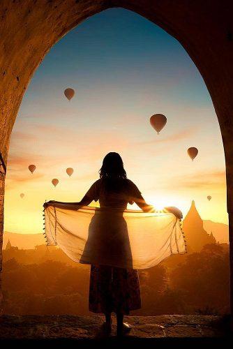 best honeymoon spots myanmar amazing view sunset girl