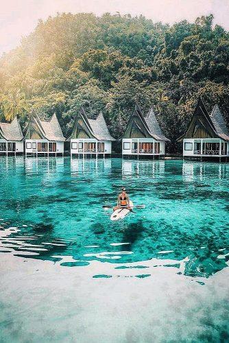 best honeymoon spots palawan philippines girl on the board bungalo