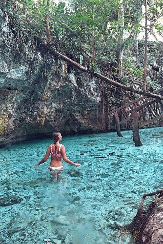 best honeymoon spots tulum mexico girl in the water