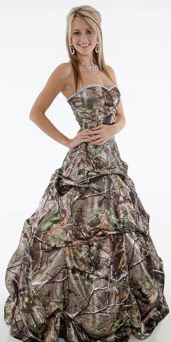 camo weddinga line gown sweetheart carrafina