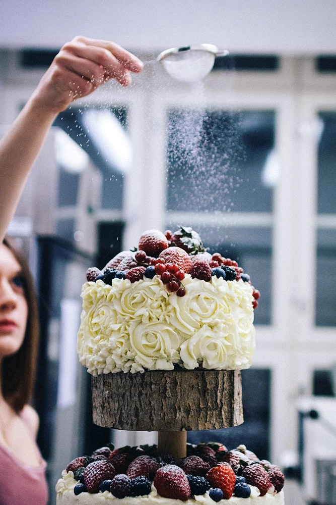 italian wedding cakes cream cake with strawberries mesisuu via instagram