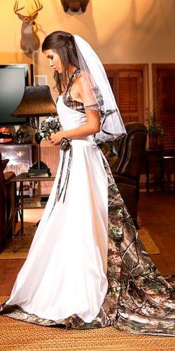 halter a line camo wedding dresses realtree