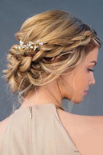 30 Top Wedding Updos For Medium Hair Wedding Forward