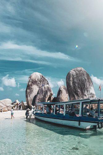 affordable honeymoon packages belitung island yacht at the beach