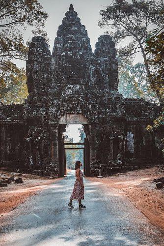 affordable honeymoon packages cambodia girl at the nature architecture