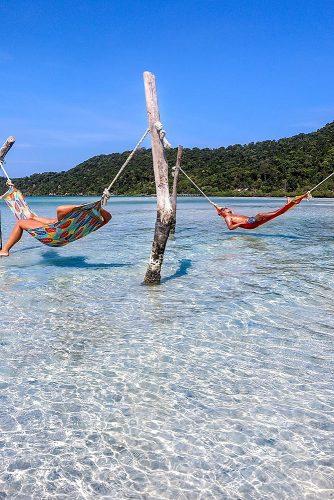 affordable honeymoon packages cambodia hammocks in the water