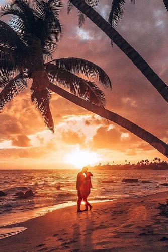 affordable honeymoon packages puerto rico couple kissing at the evening beach